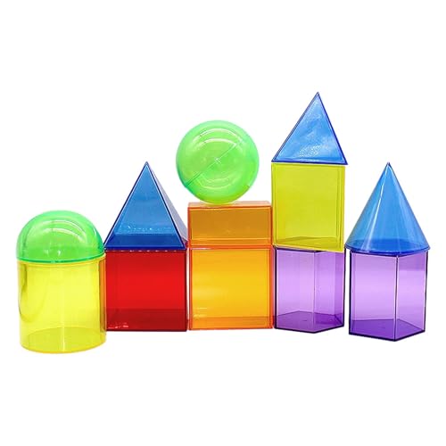 TTETTZ 12Pcs 3D Formen Geometrische Körper für Hause Schule Liefert Geschenk TTETTZ 12Pcs 3D Formen Geometrische Körper für Hause Schule Liefert Geschenk von TTETTZ