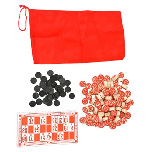 TTETTZ 130pcs Classic Bingo Chips Traditionelles Bingo Schach für Party Holiday Wedding TTETTZ 130pcs Classic Bingo Chips Traditionelles Bingo Schach für Party Holiday Wedding von TTETTZ