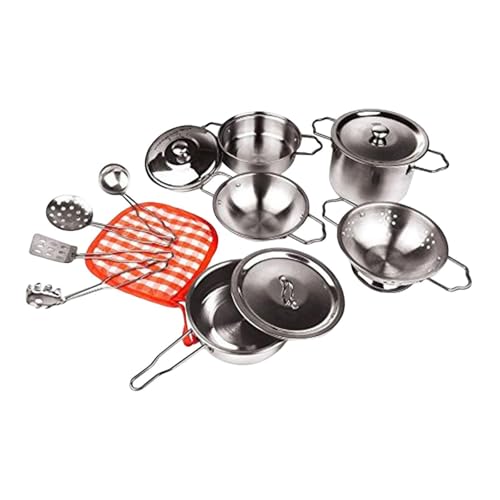 TTETTZ 13x Spieltöpfe Und Pfannen Spielzeug für Kinder Kinder Kochutensilien Set Kinder Mädchen TTETTZ 13x Spieltöpfe Und Pfannen Spielzeug für Kinder Kinder Kochutensilien Set Kinder Mädchen von TTETTZ