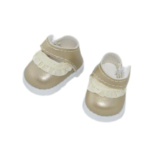 TTETTZ 17 cm Puppenschuhe für Ankleidepuppen, Spielzeug für Mädchen, DIY Zubehör für Puppen, Gold TTETTZ 17 cm Puppenschuhe für Ankleidepuppen, Spielzeug für Mädchen, DIY Zubehör für Puppen, Gold von TTETTZ