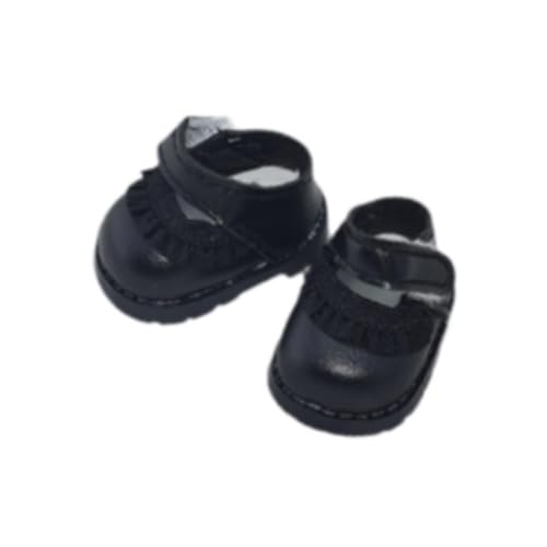 TTETTZ 17 cm Puppenschuhe für Ankleidepuppen, Spielzeug für Mädchen, DIY Zubehör für Puppen, Schwarz TTETTZ 17 cm Puppenschuhe für Ankleidepuppen, Spielzeug für Mädchen, DIY Zubehör für Puppen, Schwarz von TTETTZ