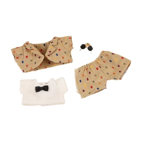 TTETTZ 17 cm Puppenzubehör für 6 Zoll Puppen, tragbare Outfits für Mädchen, Braun von TTETTZ
