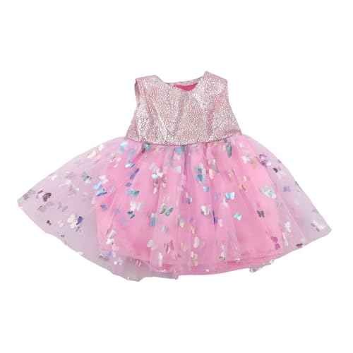 TTETTZ 18 Zoll Puppenkleid, Puppenkleidung, DIY, Rollenspiele, Puppenzubehör, Stylische Kostüme, Puppen Outfits, Puppenkleidung für 43 cm Große Puppen, Rosa TTETTZ 18 Zoll Puppenkleid, Puppenkleidung, DIY, Rollenspiele, Puppenzubehör, Stylische Kostüme, Puppen Outfits, Puppenkleidung für 43 cm Große Puppen, Rosa von TTETTZ