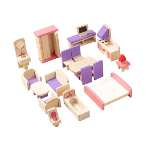 TTETTZ 19x Holz Puppenhaus Möbel Set Puppenhaus Zubehör Pädagogisches Spielzeug Holz TTETTZ 19x Holz Puppenhaus Möbel Set Puppenhaus Zubehör Pädagogisches Spielzeug Holz von TTETTZ