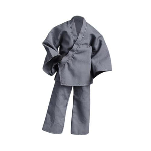 TTETTZ 2 Stück 1/12 Männliche Figur Kleidung Handgefertigt Modell Puppenspielzeug Stilvolle Outfithose Und Oberteil Miniatur für 6 Zoll Männliche Actionfigur, Grau TTETTZ 2 Stück 1/12 Männliche Figur Kleidung Handgefertigt Modell Puppenspielzeug Stilvolle Outfithose Und Oberteil Miniatur für 6 Zoll Männliche Actionfigur, Grau von TTETTZ