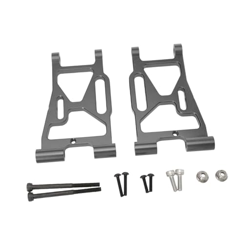 TTETTZ 2 Stück Front Lower Swing Arm RC Auto Vorderer Unterer Querlenker Metall Ersatzteil Langlebig Montagezubehör für 1/7 Maßstab Bastler Ersatz Hobbywerkz, Grau TTETTZ 2 Stück Front Lower Swing Arm RC Auto Vorderer Unterer Querlenker Metall Ersatzteil Langlebig Montagezubehör für 1/7 Maßstab Bastler Ersatz Hobbywerkz, Grau von TTETTZ