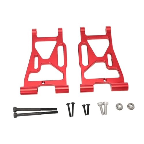 TTETTZ 2 Stück Front Lower Swing Arm RC Auto Vorderer Unterer Querlenker Metall Ersatzteil Langlebig Montagezubehör für 1/7 Maßstab Bastler Ersatz Hobbywerkz, Rot TTETTZ 2 Stück Front Lower Swing Arm RC Auto Vorderer Unterer Querlenker Metall Ersatzteil Langlebig Montagezubehör für 1/7 Maßstab Bastler Ersatz Hobbywerkz, Rot von TTETTZ