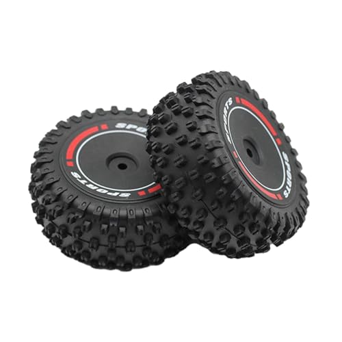 TTETTZ 2 Stück Maßstab 1:12 Hinten Reifen für Wltoys 124010 RC Auto DIY ACCS Ersatzteile von TTETTZ