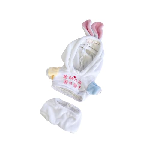 TTETTZ 2 Stück Mode Puppen Bunny Ohren Hoodie Und Hosen ACCS Miniatur Kleidung für TTETTZ 2 Stück Mode Puppen Bunny Ohren Hoodie Und Hosen ACCS Miniatur Kleidung für von TTETTZ