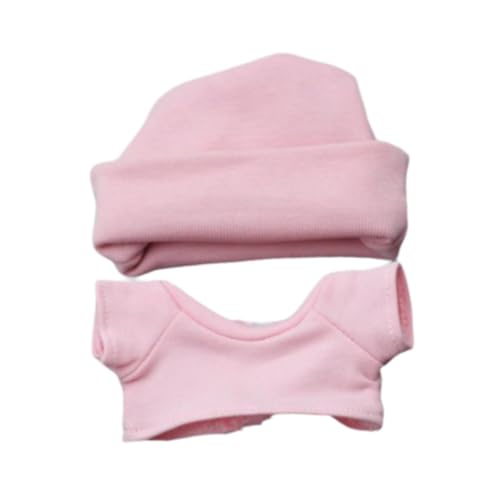 TTETTZ 2 Stück Puppen T Shirt Und Hut für 17 cm Puppen, Kleidung Zubehör, Rosa TTETTZ 2 Stück Puppen T Shirt Und Hut für 17 cm Puppen, Kleidung Zubehör, Rosa von TTETTZ