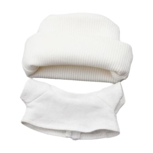TTETTZ 2 Stück Puppen T Shirt Und Hut für 17 cm Puppen, Kleidung Zubehör, Weiß TTETTZ 2 Stück Puppen T Shirt Und Hut für 17 cm Puppen, Kleidung Zubehör, Weiß von TTETTZ