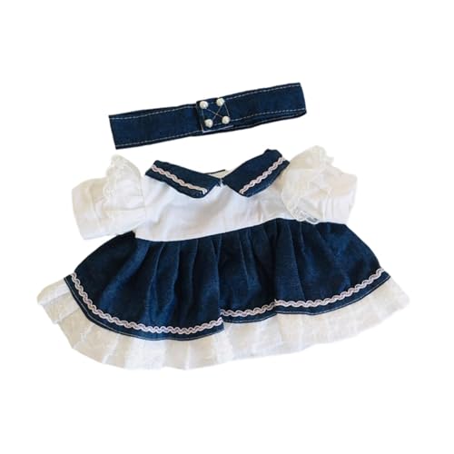 TTETTZ 2 Teiliges Outfit Set für Puppen mit Jeanskleid Und Gürtel, Geeignet für 15 Zoll Puppen TTETTZ 2 Teiliges Outfit Set für Puppen mit Jeanskleid Und Gürtel, Geeignet für 15 Zoll Puppen von TTETTZ