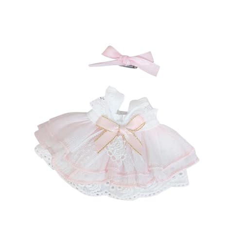 TTETTZ 2 Teiliges Outfit für Puppen mit Schleife Und Haarnadel, Miniatur Kleidungszubehör für 15 cm Große Puppen, Geschenke zu Halloween TTETTZ 2 Teiliges Outfit für Puppen mit Schleife Und Haarnadel, Miniatur Kleidungszubehör für 15 cm Große Puppen, Geschenke zu Halloween von TTETTZ