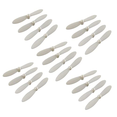TTETTZ 20 Stücke Hochwertige Propeller für RC Drohnen, Farbauswahl, Weiß von TTETTZ