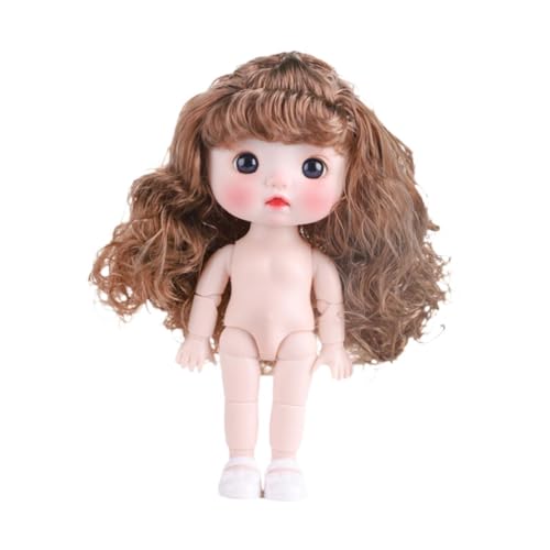 TTETTZ 21cm BJD Mädchenpuppe mit Schuhen Und Beweglichen Gelenken für Kreatives Spiel, Style A von TTETTZ