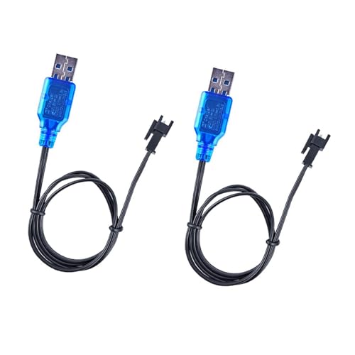 TTETTZ 2X 3,7V 400mAh USB Ladekabel Ladekabel 60cm Überladeschutz RC von TTETTZ
