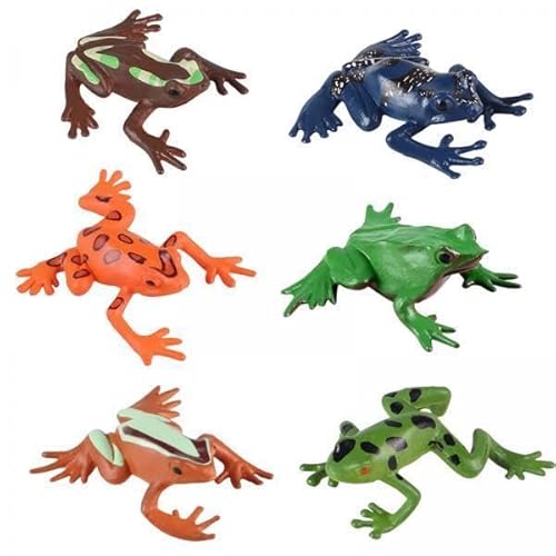 TTETTZ 2X 6 Stück Mini Frösche Niedliche Frosch Miniatur Figuren Tiere Modell TTETTZ 2X 6 Stück Mini Frösche Niedliche Frosch Miniatur Figuren Tiere Modell von TTETTZ