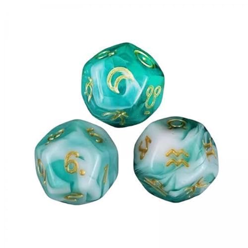 TTETTZ 2x3 Stücke Astrologie Würfel Polyeder Würfel Mehrseitige Würfel Sternbild Würfel Acryl Würfel für Brettspiele Familientreffen Rollenspiele TTETTZ 2x3 Stücke Astrologie Würfel Polyeder Würfel Mehrseitige Würfel Sternbild Würfel Acryl Würfel für Brettspiele Familientreffen Rollenspiele von TTETTZ
