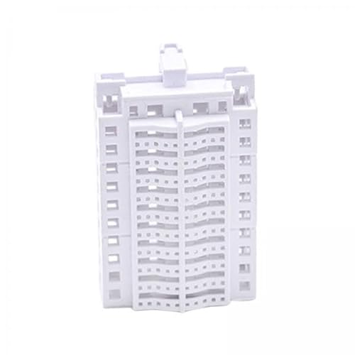 TTETTZ 2xMiniature Apartment Gebäude Diorama Wohn Gebäude Modell DIY Eisenbahn Architektur Layout Wohnung Landschaft Material von TTETTZ