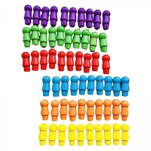 TTETTZ 3X 60pcs Holzprüfer Stücke Interaktive Klassische Schachstücke Schach TTETTZ 3X 60pcs Holzprüfer Stücke Interaktive Klassische Schachstücke Schach von TTETTZ