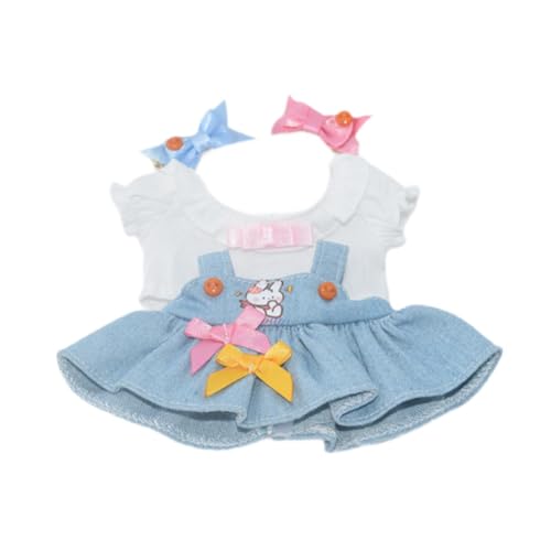 TTETTZ 4 Stück Puppen Outfits mit T Shirt, Kleid Und Schleife für 15–17 cm Große Puppen TTETTZ 4 Stück Puppen Outfits mit T Shirt, Kleid Und Schleife für 15–17 cm Große Puppen von TTETTZ