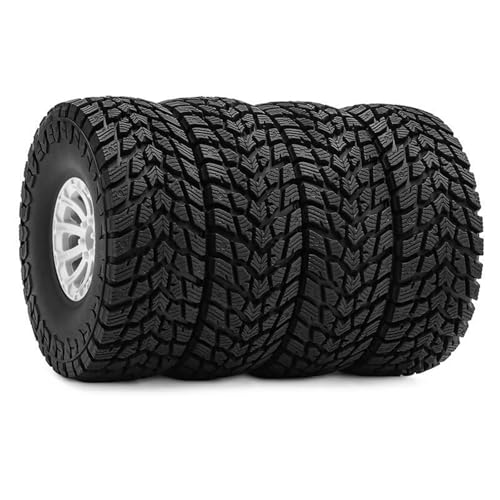 TTETTZ 4 Stück RC Auto Reifen Crawler Reifen Radreifen Modellauto Zubehör Stabile Konstruktion Aus PP für Modellbau Und Wartung von Fahrzeugen, Weiße Radnabe von TTETTZ