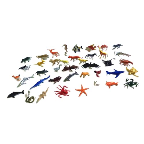 TTETTZ 40Pcs Tier Figuren Tier Spielset Realistische Kognitiven Fähigkeiten Sammeln von TTETTZ