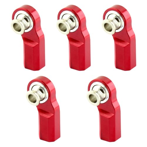 TTETTZ 5 Stück M3 Stangenendverbindungen für RC Auto 1/10 Lenkgestänge Zubehör, Rot TTETTZ 5 Stück M3 Stangenendverbindungen für RC Auto 1/10 Lenkgestänge Zubehör, Rot von TTETTZ