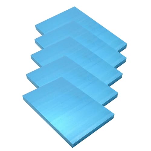 TTETTZ 5 Stück Modellbau Schaumstoffplatten Bastelschaum Rechteck XPS Schaumstoffplatten Skulpturmaterial Block für Künstlerische Projekte Leichtes Material, 29x20x2cm von TTETTZ