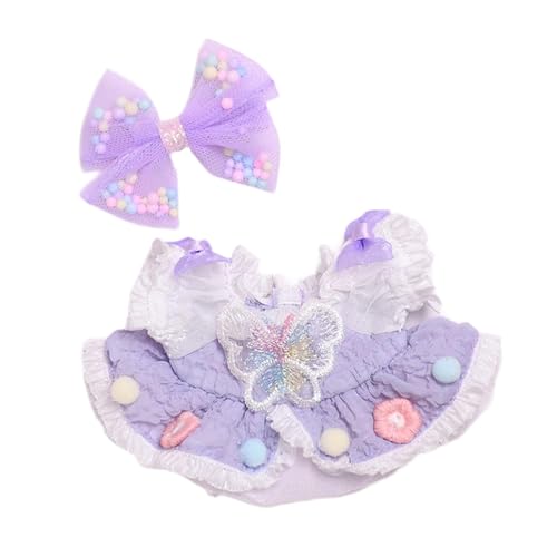 TTETTZ 6,69 Zoll Puppenkleidung für Puppen, Outfit mit Kleid Und Haarspange für Kinder Im Alter von 5 bis 10 Jahren TTETTZ 6,69 Zoll Puppenkleidung für Puppen, Outfit mit Kleid Und Haarspange für Kinder Im Alter von 5 bis 10 Jahren von TTETTZ
