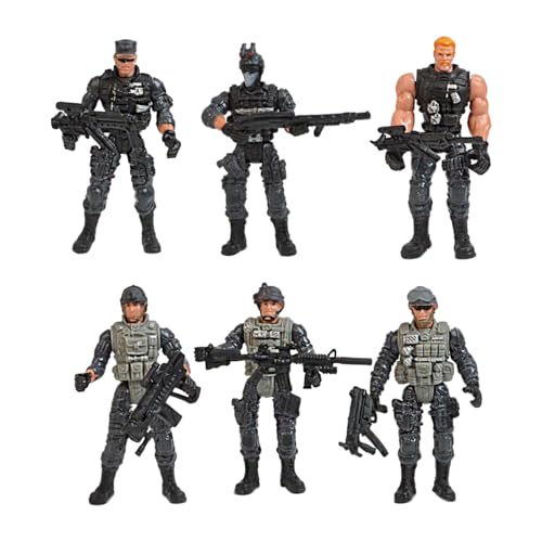 TTETTZ 6 Stücke Spielzeugarmee Männer Setzen Realistische Actionfiguren Der Armee für Kinder von TTETTZ