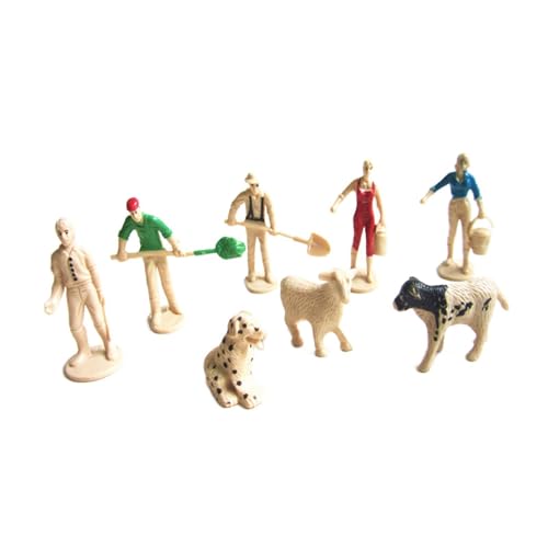 TTETTZ 8 Stück Mini Prähistorische Tier Modell Tier Figuren Desktop Decor Vorschule von TTETTZ