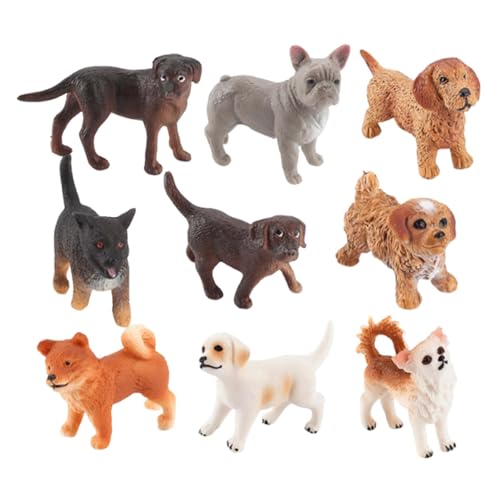 TTETTZ 9X Mini Hund Figuren Spielzeug Welpen Figuren Spielset Sammlerstücke Wohnkultur TTETTZ 9X Mini Hund Figuren Spielzeug Welpen Figuren Spielset Sammlerstücke Wohnkultur von TTETTZ