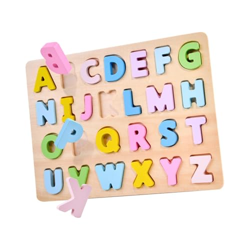 TTETTZ Alphabet Holzpuzzle Farbabstimmung Frühpädagogisches Spielzeug für Kinder Geschenke von TTETTZ