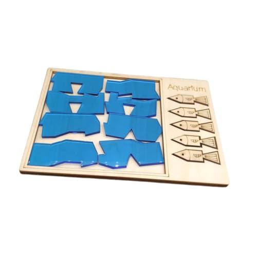 TTETTZ Aquarium Puzzle Aus Holz, für Den Vorschulbereich, Anspruchsvolles Puzzle für Jungen, Kinder Und Erwachsene TTETTZ Aquarium Puzzle Aus Holz, für Den Vorschulbereich, Anspruchsvolles Puzzle für Jungen, Kinder Und Erwachsene von TTETTZ
