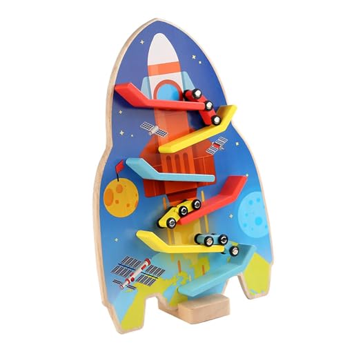TTETTZ Autorampe Spielzeug Holzfahrzeug Spielset Spielzeugauto für 4 11 Jungen Mädchen Kindergarten von TTETTZ