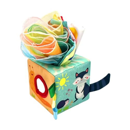TTETTZ Baby Taschentuchbox, Spielzeug für Feinmotorik, Knistertuch für Kinder, Kleinkinder, Babys TTETTZ Baby Taschentuchbox, Spielzeug für Feinmotorik, Knistertuch für Kinder, Kleinkinder, Babys von TTETTZ