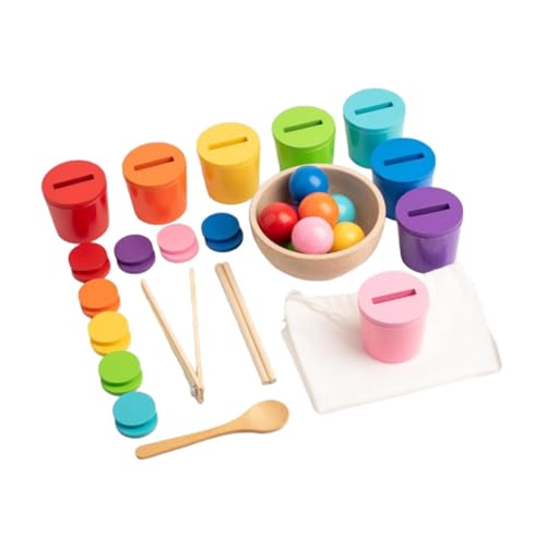 TTETTZ Bälle in Cups Toy 8 Color Brettspiel Early Education Spielzeug Kinder Kinder von TTETTZ