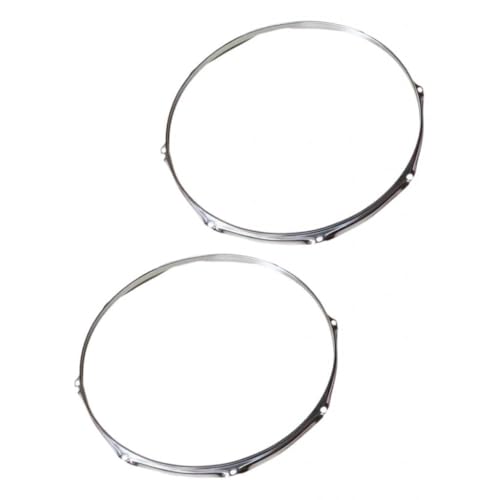 TTETTZ Bass Drum Hoops Teig Hoops Leichte Versorgung DIY Making tragbarer Komponenten professioneller Ersatzteil für obere und unten, 12 in 8 Hole von TTETTZ
