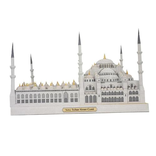 TTETTZ Blue Moschee Architecture Model Set Geschenk 3D Rätsel für Geburtstagsdekoration von TTETTZ