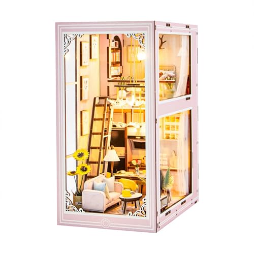TTETTZ Buch Buchstütze Kit 3D Holz Puzzle Zimmer Dekor Hobbys Geschenke Buchstütze Puppenhaus Kit TTETTZ Buch Buchstütze Kit 3D Holz Puzzle Zimmer Dekor Hobbys Geschenke Buchstütze Puppenhaus Kit von TTETTZ