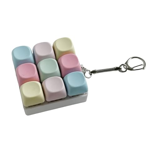 TTETTZ Bunte Mini 9 Tasten Zappeln Spielzeug Schlüsselanhänger Leichtes Zubehör TTETTZ Bunte Mini 9 Tasten Zappeln Spielzeug Schlüsselanhänger Leichtes Zubehör von TTETTZ