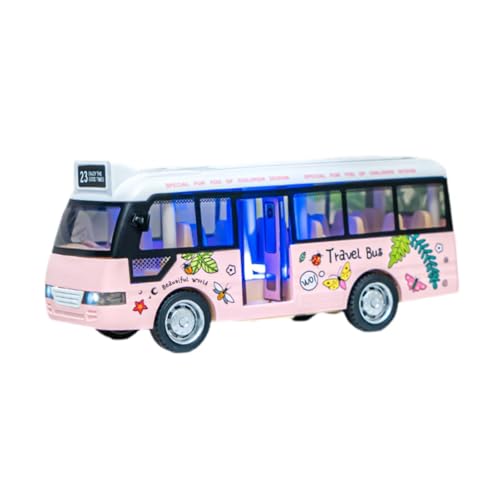 TTETTZ Bus Spielzeug für Kinder, Fahrzeug mit Licht Und Ton, Tragbarer Trägheitsbus, Rosa TTETTZ Bus Spielzeug für Kinder, Fahrzeug mit Licht Und Ton, Tragbarer Trägheitsbus, Rosa von TTETTZ
