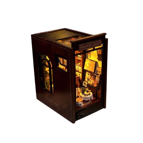 TTETTZ DIY Miniatur Puppenhaus Sets, Bücherregal Einsatz für Mädchen, Jungen, Kinder Und Erwachsene TTETTZ DIY Miniatur Puppenhaus Sets, Bücherregal Einsatz für Mädchen, Jungen, Kinder Und Erwachsene von TTETTZ