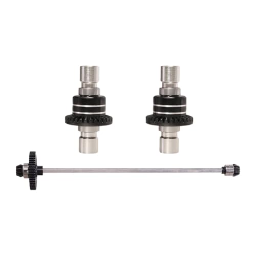 TTETTZ Differentialgetriebe Set für Hauptantriebswelle 1/14 RC-Auto Zubehör, Schwarz von TTETTZ