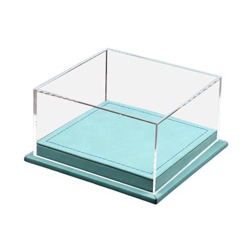 TTETTZ Displaybox für Zwei Modellautos im Maßstab 1/64, Basis aus PU, Größe 12,7 X 12,2 X 6,5 cm, Cyan von TTETTZ