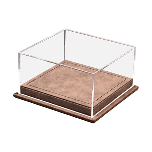 TTETTZ Displaybox für Zwei Modellautos im Maßstab 1/64, Basis aus PU, Größe 12,7 X 12,2 X 6,5 cm, Kaffee von TTETTZ