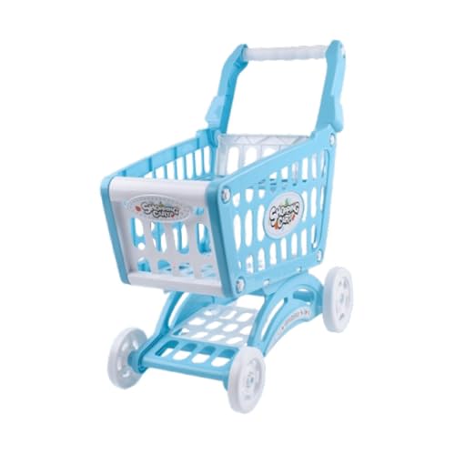 TTETTZ Einkaufswagen für Kinder, Einkaufswagen, Multifunktionaler Einkaufswagen, Spielzeug Supermarkt Handwagen für Mädchen Und Jungen, Geburtstagsgeschenk, Blau TTETTZ Einkaufswagen für Kinder, Einkaufswagen, Multifunktionaler Einkaufswagen, Spielzeug Supermarkt Handwagen für Mädchen Und Jungen, Geburtstagsgeschenk, Blau von TTETTZ