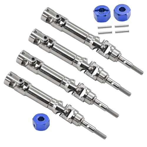 TTETTZ Ersatzteile für Antriebswellen Vorne Und Hinten, Zubehör für RC Spielzeugfahrzeuge, Metall CVD Antriebswelle für 4x4 2WD, Blau TTETTZ Ersatzteile für Antriebswellen Vorne Und Hinten, Zubehör für RC Spielzeugfahrzeuge, Metall CVD Antriebswelle für 4x4 2WD, Blau von TTETTZ