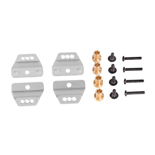TTETTZ Ersatzteile für Stoßdämpferhalterungen, 1:12 RC Fahrzeugkomponenten, Montagesatz für LC79, Silber TTETTZ Ersatzteile für Stoßdämpferhalterungen, 1:12 RC Fahrzeugkomponenten, Montagesatz für LC79, Silber von TTETTZ